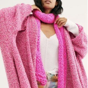 FREE PEOPLE "BFF" Boucle Cardigan in Prickly Pear, Size S M, $98